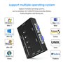 Yinker Commutateur VGA KVM 4 ports VGA KVM pour clavier souris haut-parleur USB avec câble KVM