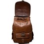 Jaald Indiana Jones Sac à dos en cuir pour ordinateur portable Marron, marron, 21"