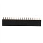 Akozon 5pcs 2 x 20 Pins 2.54m Header Strip Bande Mâle-Femelle Double Rangée Broche Courte En-têtes pour