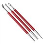 3PCS Cuir Presse Rub Outils Outils De Modélisation En Cuir Outils D'artisanat Cuillère Outils de gravure sur cuir