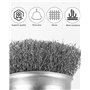 Lot de 14 Brosses Métalliques, Brosse Metallique pour Perceuse Queue de 6 mm,Visseuse Perceuse à Nettoyer Bois en Métal L'Élimin