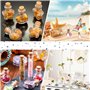 Mini Fioles en Verre 30Pcs Bouteille de Souhait en Verre avec Liège, 2ml Tubes à Essai Transparents, Petite Bouteille en Verre p