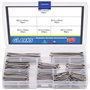 Glarks 340-pieces 6 tailles en acier inoxydable 304 Cotter Pin Clip principales ultraconfortables Assortiment kit de montage pou