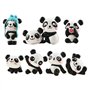 LHKJ 1 Lot de 8 pcs Mini Animal Miniature Panda Décoration,Mignon Jouets Figurines Décoration,DIY Jardinage poupée
