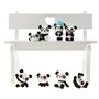 LHKJ 1 Lot de 8 pcs Mini Animal Miniature Panda Décoration,Mignon Jouets Figurines Décoration,DIY Jardinage poupée