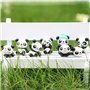 LHKJ 1 Lot de 8 pcs Mini Animal Miniature Panda Décoration,Mignon Jouets Figurines Décoration,DIY Jardinage poupée