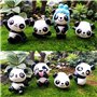 LHKJ 1 Lot de 8 pcs Mini Animal Miniature Panda Décoration,Mignon Jouets Figurines Décoration,DIY Jardinage poupée