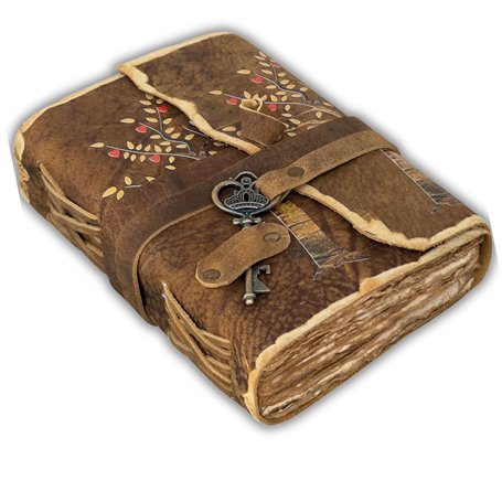 URBAN LEATHER Journal Intime Avec Motif Arbre De Vie