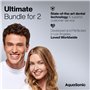 AquaSonic DUO PRO,Brosses à dents électriques intelligentes ultra blanchissantes 40 000 VPM,Sanitification UV et base de chargem