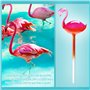 NiHome Flamingo Lot de 2 bulbes d'arrosage Automatique 25,4 cm de Long dégradé Rose Vif en Verre soufflé à la Main pour la Maiso