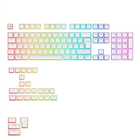 Glorious Gaming - Touches GPBT Aura RGB : Capuchons Pudding