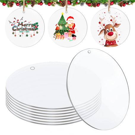 8 Pièces Feuilles Acryliques Transparentes