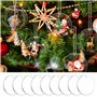 8 Pièces Feuilles Acryliques Transparentes, Acrylique Transparent, Acrylique Cercle Disques, pour Peinture et Impression Présent
