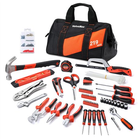 ValueMax Kit d'Outils 219 Pièces avec Sac Durable