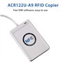 HFeng Lecteur de cartes RFID 13,56 MHz avec programmateur NFC USB + logiciel SDK gratuit + 5 cartes S50 MF + 5 porte-clés UID in