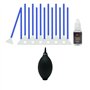 UES Kit de nettoyage complet pour capteur d'appareil photo (14 tampons + 15 ml de nettoyant) et souffleur de poussière