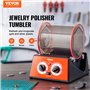 VEVOR Polisseur de Bijoux 5 kg 60 W Machine de Polissage de Bijoux 5 Vitesses 0-60 mins Réglable Polisseuse à Tambour Rotative A