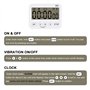 stonylab Horloge Minuteur Digital, 2pcs Prime Multi-Function Digital Timer Clock Countdown Minuteur de Cuisine avec Alarme, Affi