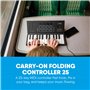 Carry-on FC-25 Clavier Contrôleur Midi sur USB Pliable 25 Touches 8 Percussions Rétro-éclairés Inc Cubase LE OEM et Logiciel Cub