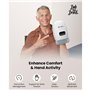 BOB AND BRAD H60 Masseur de Mains avec Chauffage et Compression, Appareil de Massage Sans Fil pour Arthrite et Syndrome du Canal