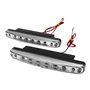 circulation diurnes – Maso 2 x Super Brillant Blanc 8 LED DRL Voiture Conduite de jour lumière lampe frontale