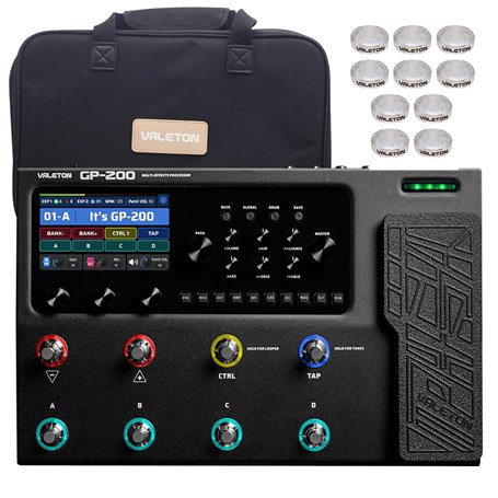 VALETON Processeur Multi-Effets pour Guitare et Basse avec Modélisation d'Ampli IR Cabinets 240+ Effets 140 Simulations d'Ampli