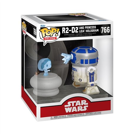 Funko Pop! Deluxe: SWS9 - R2-D2 with Leia - Star Wars- Figurine en Vinyle à Collectionner - Idée de Cadeau - Produits Officiels