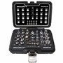 HASKYY 35 Pièces Jeu Coffret Douille Torx Jeu d'Écrous E4-E20 Jeu Douille Torx T10-T70 Inserts de Clé à Douille