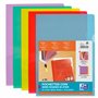 Elba M Star Lot de 10 Pochettes-Coin A4 PVC Lisse Couleurs Assorties