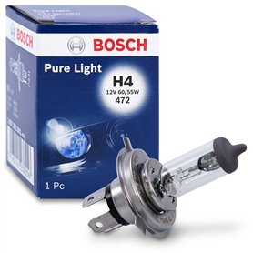 Bosch Lampe de phare Pure Light H4 12V 60/55W