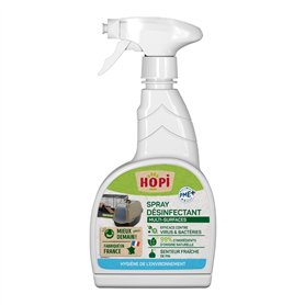 HOPI Spray Désinfectant Multifonctions - Nettoie et Désinfecte toutes les Surfaces - Odeur Fraîche de Pin - Preserve la qualité