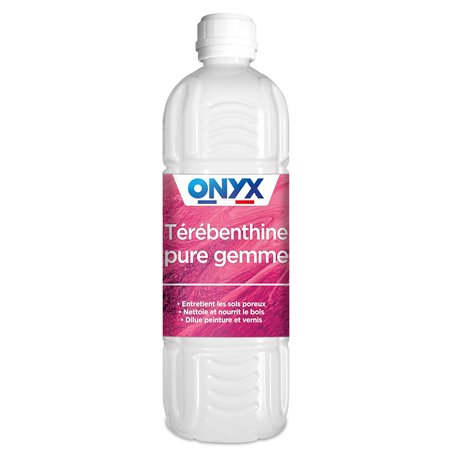 Onyx - Térébenthine Pure Gemme - Produit Nettoyant et Nourrissant Bois