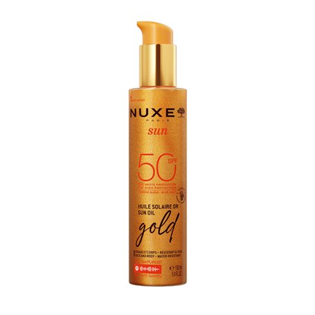 Nuxe Sun Gold Huile pour le visage et le corps SPF50 150 ml