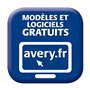 Avery L7666-25 Pochette de 230 Etiquettes pour Disquettes Blanc