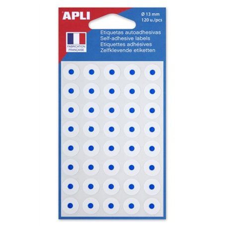 Apli 11336 - Pochette de 120 oeillets blancs Ø 13 mm