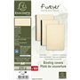 Exacompta - Réf 2780C - Paquet de 100 plats en carte rigide grain cuir 270g/m2 pour couvertures Forever - format à classer A4 -