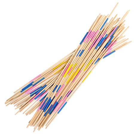 MGM GAMES - Jeu de Mikado Géant - Multicolore - 140789 - Jeu De Société - Bois FSC - Seul ou Entre Amis - Enfant - Adulte - Stra