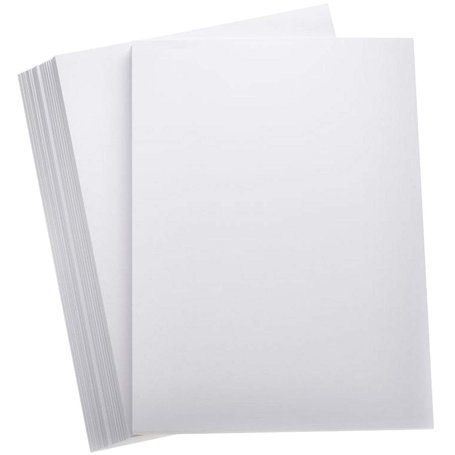 Clairefontaine Lot de 25 feuilles de papier cartonné d'impression super épais - Format A4 - 400 g/m² - Blanc
