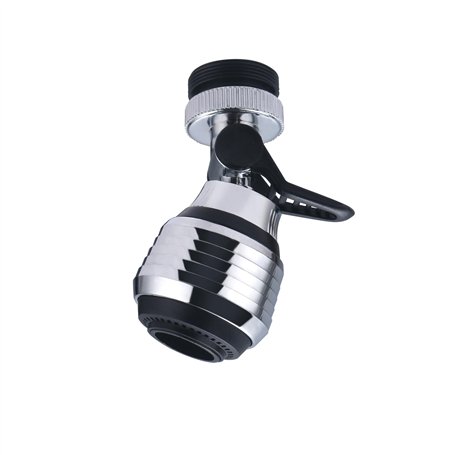 Aérateur de Robinet Orientable sur Rotule avec Variateur de Débit Femelle 22x100 avec Adaptateur Mâle 24x100 NOYON & THIEBAULT