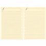Quo Vadis - Accessoires de TIMER - Recharge FICHES NOTES pour TIMER 21 - Papier ivoire Clairefontaine - Format 15x21cm