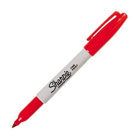 Meilleur prix MARQUEUR CARRÉ POINTE FINE ROUGE BPSCA S0810940 - OE05286 Par SHARPIE