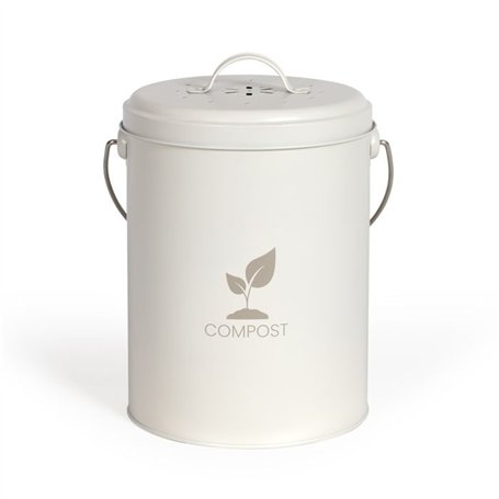Livoo Seau a compost de cuisine creme 6l - MES154C