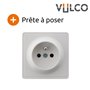 Prise simple 16A en saillie - Blanc - Vulco - Zenitech