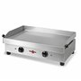 KRAMPOUZ Plancha Électrique SAMBA - Plaque de Cuisson en Inox 54 x 33 cm - 2500 Watts - 2 Zones de Cuisson - 2 Thermostats jusqu