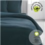 Parure de lit - TODAY - 240 x 260 cm - 100% Coton Bio - Fentes passe-main - Lavable 60°