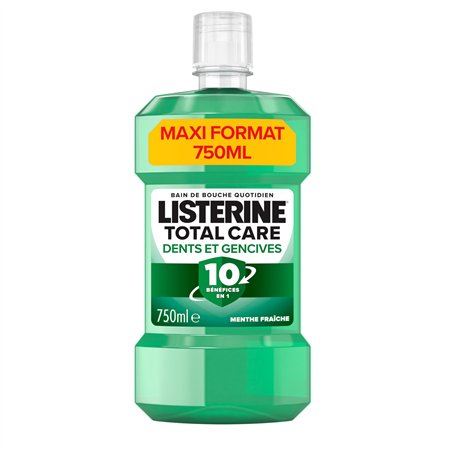 Listerine | Bain de Bouche Quotidien Dents et Gencives (bouteille de 750 ml) – Soin bucco-dentaire pour des dents et gencives pl