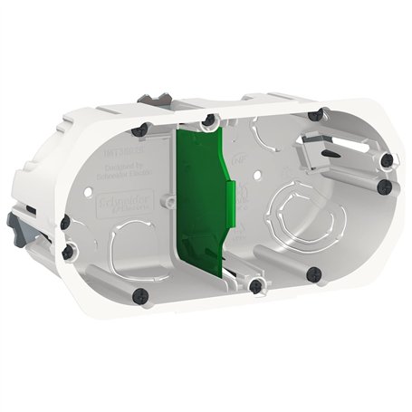 Schneider Electric - Multifix - boîte d'encastrement - Ø 67mm - prof 50mm - 2 postes entraxe 71 mm - IMT35925
