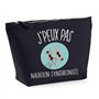 Trousse Noir Natation Synchronisée J'peux Pas | Pochette Toilette Maquillage Idée Sac Cadeau