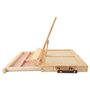 Chevalet Pliable, Églable Artiste Chevalet Peinture Portable Table Chevalet Boîte Avec Tiroir 27×7×35.5cm Boîte À Croquis De Tab