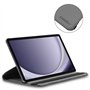 ebestStar - Coque pour Samsung Galaxy Tab A9+ (2023) SM-X210, Etui Rotatif 360, Housse Protection PU Cuir, Gris + Verre Trempé